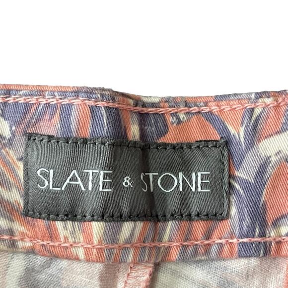 Slate & Stone Men’s Shorts 9 Inch Tropical Casual Chino Shorts for Men Size 38 - Picture 4 of 5